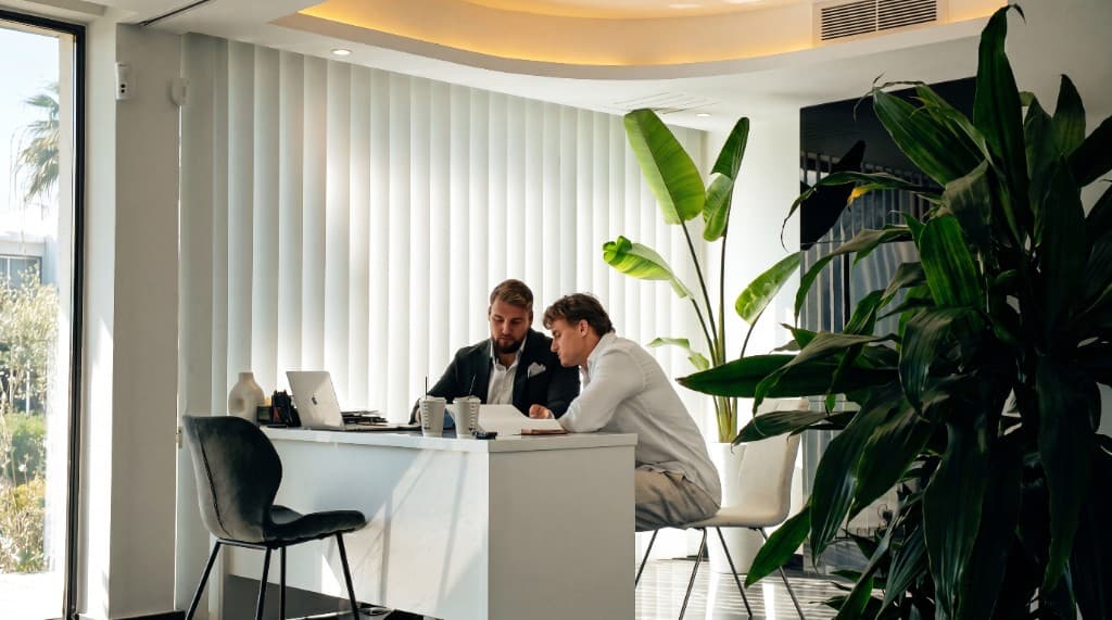 Tax.One advisers collaborating in the office
